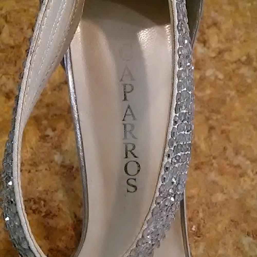 Women's Silver Rhinestone Sandals - Picture 6 of 8